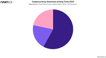 Cryptocurrency Awareness Among Turks 2024 | Chart | TGM StatBox.jpeg