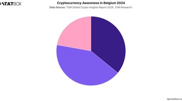 Cryptocurrency Awareness in Belgium 2024 | Chart | TGM StatBox.jpeg