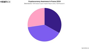 Cryptocurrency Awareness in France 2024 | Chart | TGM StatBox.jpeg