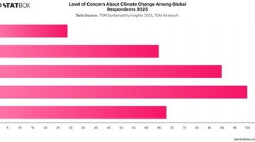 Level of Concern About Climate Change Among Global Respondents  2025 | Chart | TGM StatBox.jpeg
