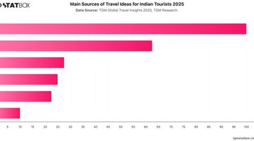 Main Sources of Travel Ideas for Indian Tourists 2025 | Chart | TGM StatBox.jpeg