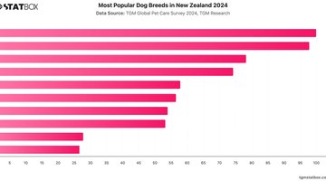 Most Popular Dog Breeds in New Zealand 2024 | Chart | TGM StatBox.jpeg
