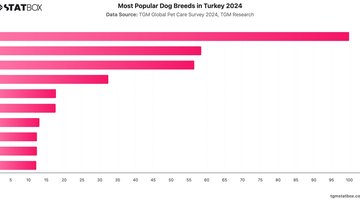 Most Popular Dog Breeds in Turkey 2024 | Chart | TGM StatBox.jpeg