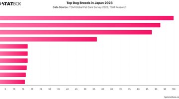 Top Dog Breeds in Japan 2023 | Chart | TGM StatBox.jpeg