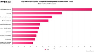 Top Online Shopping Categories Among French Consumers 2026 | Chart | TGM StatBox.jpeg