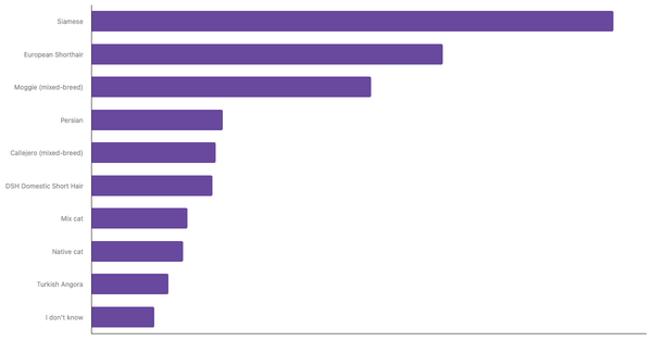 Most Popular Cat Breeds in Spain 2024 (locked) |Chart|TGM StatBox