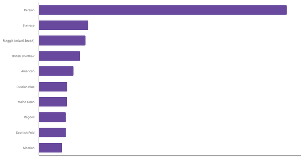 Most Popular Cat Breeds in the UAE 2024 (locked) |Chart|TGM StatBox