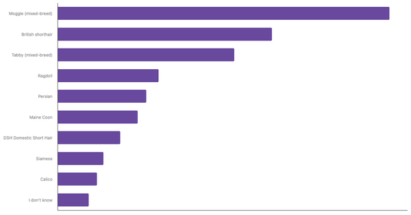 Most Popular Cat Breeds in the United Kingdom 2024 (locked) |Chart|TGM StatBox