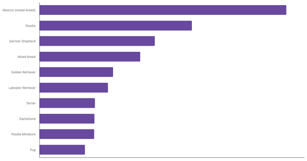 Most Popular Dog Breeds in Chile 2024 (locked) |Chart|TGM StatBox