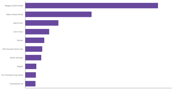 Most Popular Cat Breeds in New Zealand 2024 (locked) |Chart|TGM StatBox