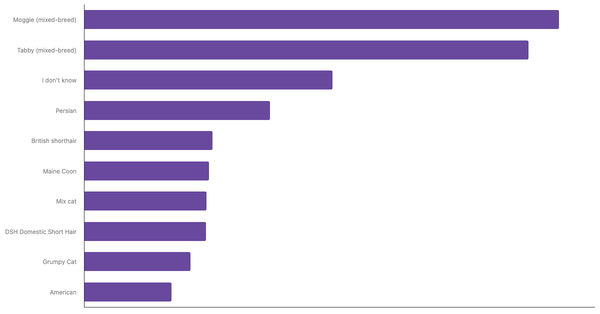 Most Popular Cat Breeds in Ireland 2024 (locked) |Chart|TGM StatBox