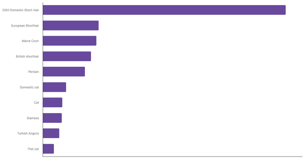 Most Popular Cat Breeds in Austria 2024 (locked) |Chart|TGM StatBox